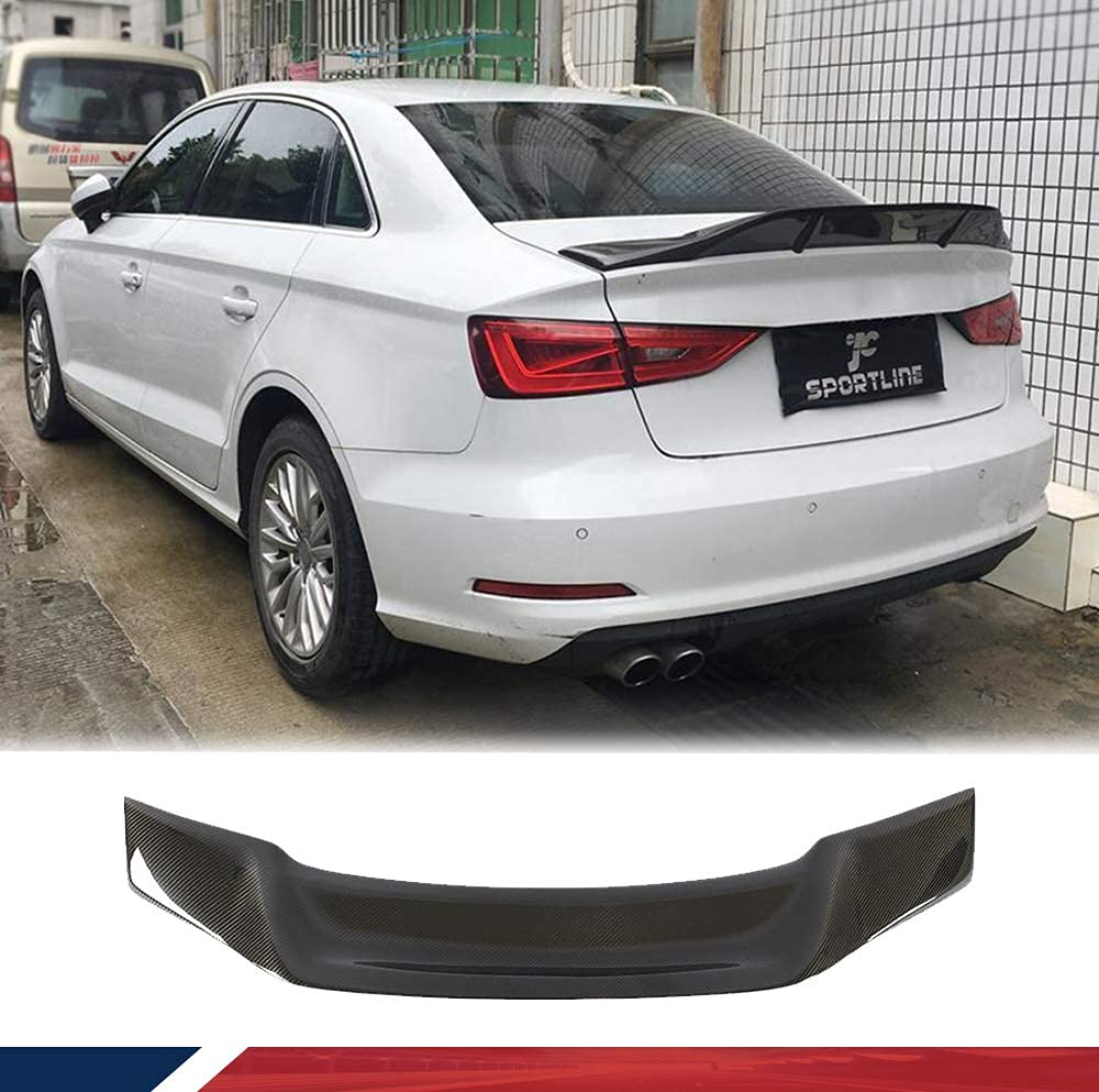 Buy GXQRHQ Carbon Fiber Rear Spoiler Fits for Audi A3 8V Base/Sline S3