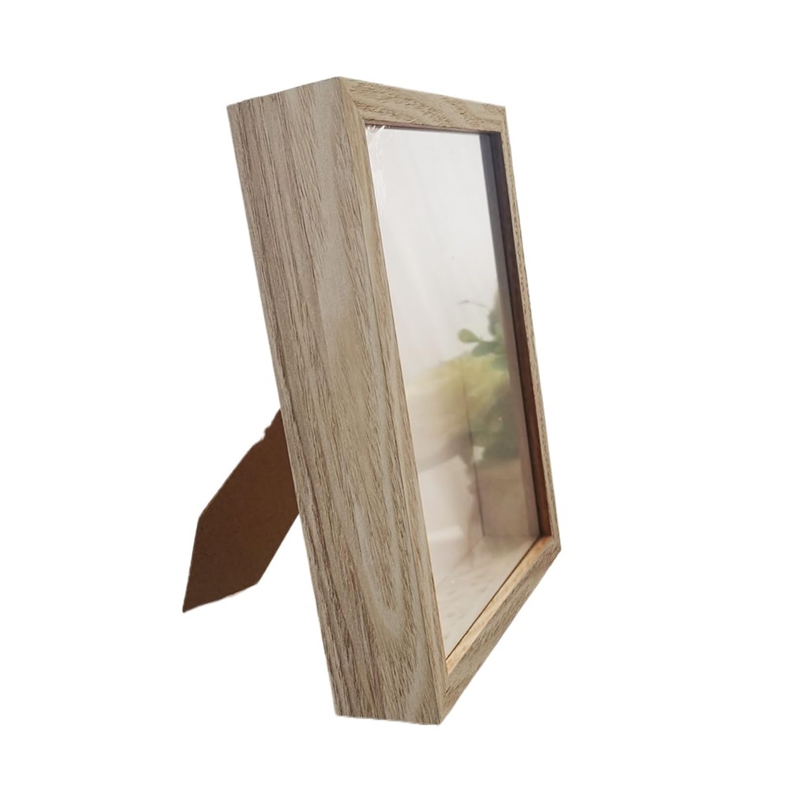 DAJGRHE Photo Frame Shadow Box Depth 3cm Wooden Photo Frame For Displaying Three-Dimensional Works Wood Picture Decor(Retro wood,10X15cm 6inch)