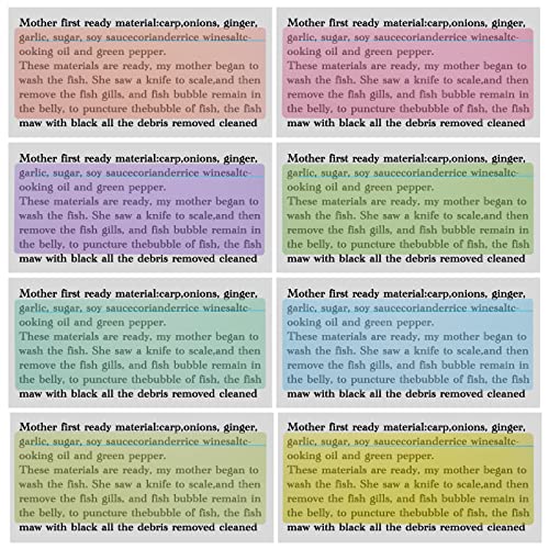 16 Pieces Reading Guide Strips With 2 Styles Highlight Bookmarks Reading Ruler Reading Tracking Colored Overlays Strips Assorted Colors Helps With Dyslexia #TOP3