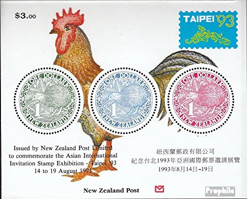 Prophila Collection Nuova Zelanda Michel.-No..: Block 37 (Completa Edizione) 1993 Esposizione di francobolli (Francobolli per i Collezionisti) Uccelli