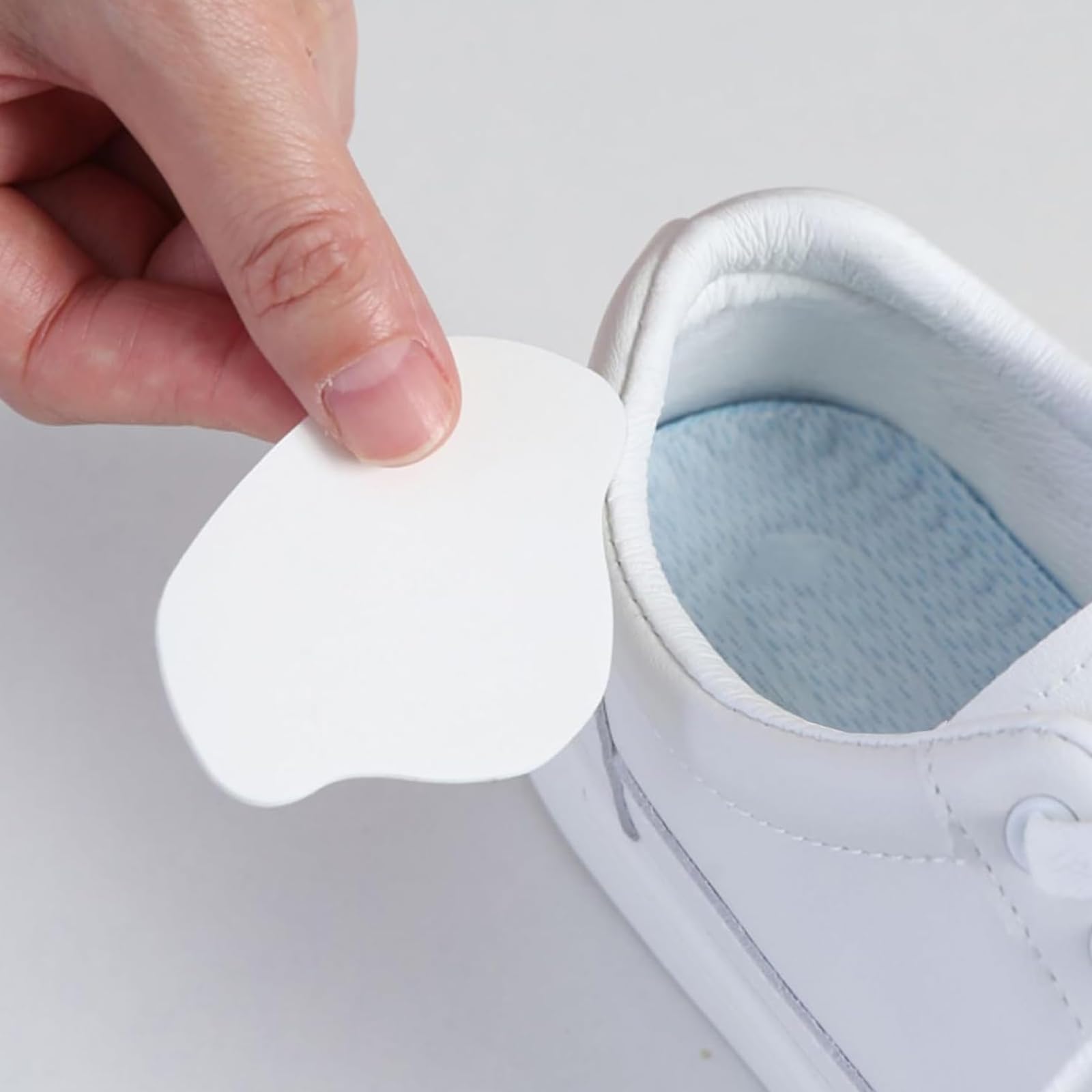 8 pcs de parches para reparación de zapatillas, parche adhesivo para talón, agujeros zapatillas, parche para de talones, parche de agujeros zapatos, la mayoría de los tipos de zapatos, Blanco