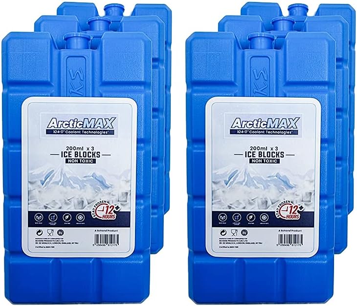 Ice Blocks 200ml x 6 – Coolant that Simply Stays Frozen for Longer – 12+ Hrs Chilled - BEV