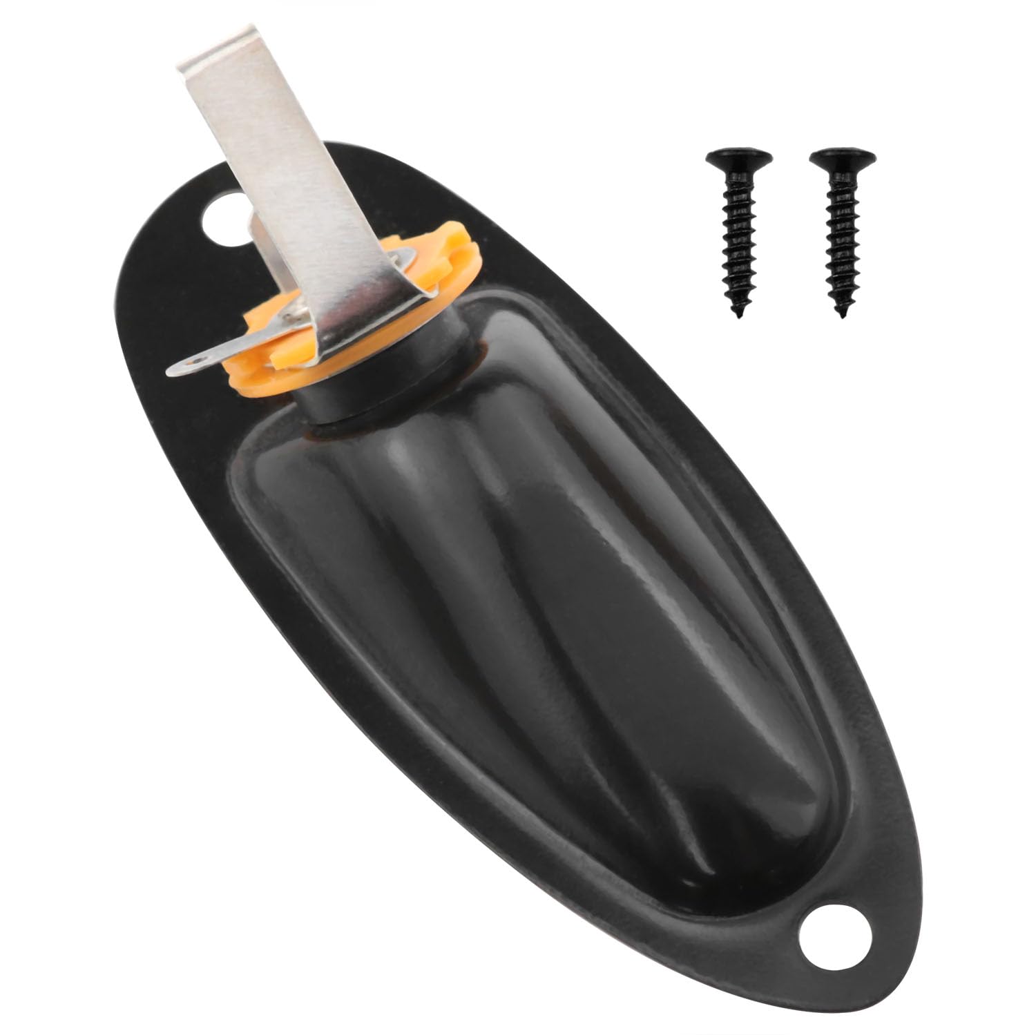 FINBe Guitar input jack Guitar jack plate Guitar Boat jack 1/4 inch with screws for Fender Stratocaster Strat St mono electric guitar for electric guitar replacement parts 1pcs