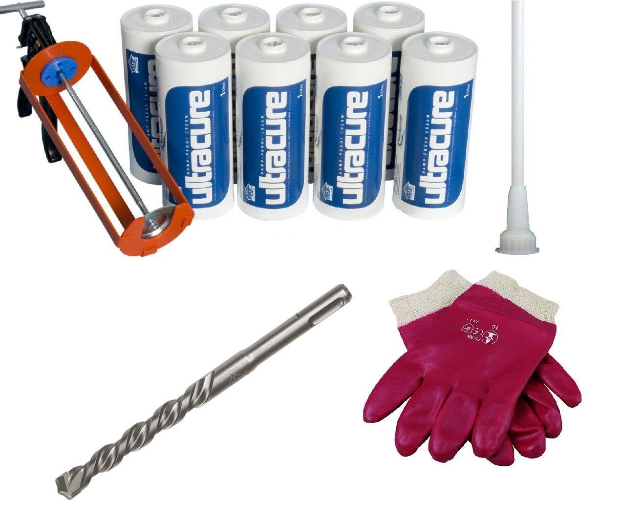 Damp Proofing Cream DPC Kit 8 x 1 Litre