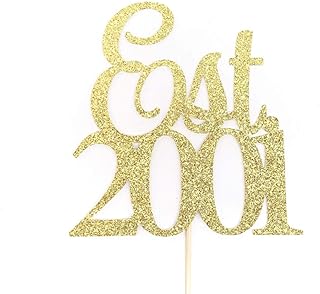 Atelier Elegance Established in 2001 Cake Topper, 20th Birthday Cake Topper, 20th Anniversary Topper