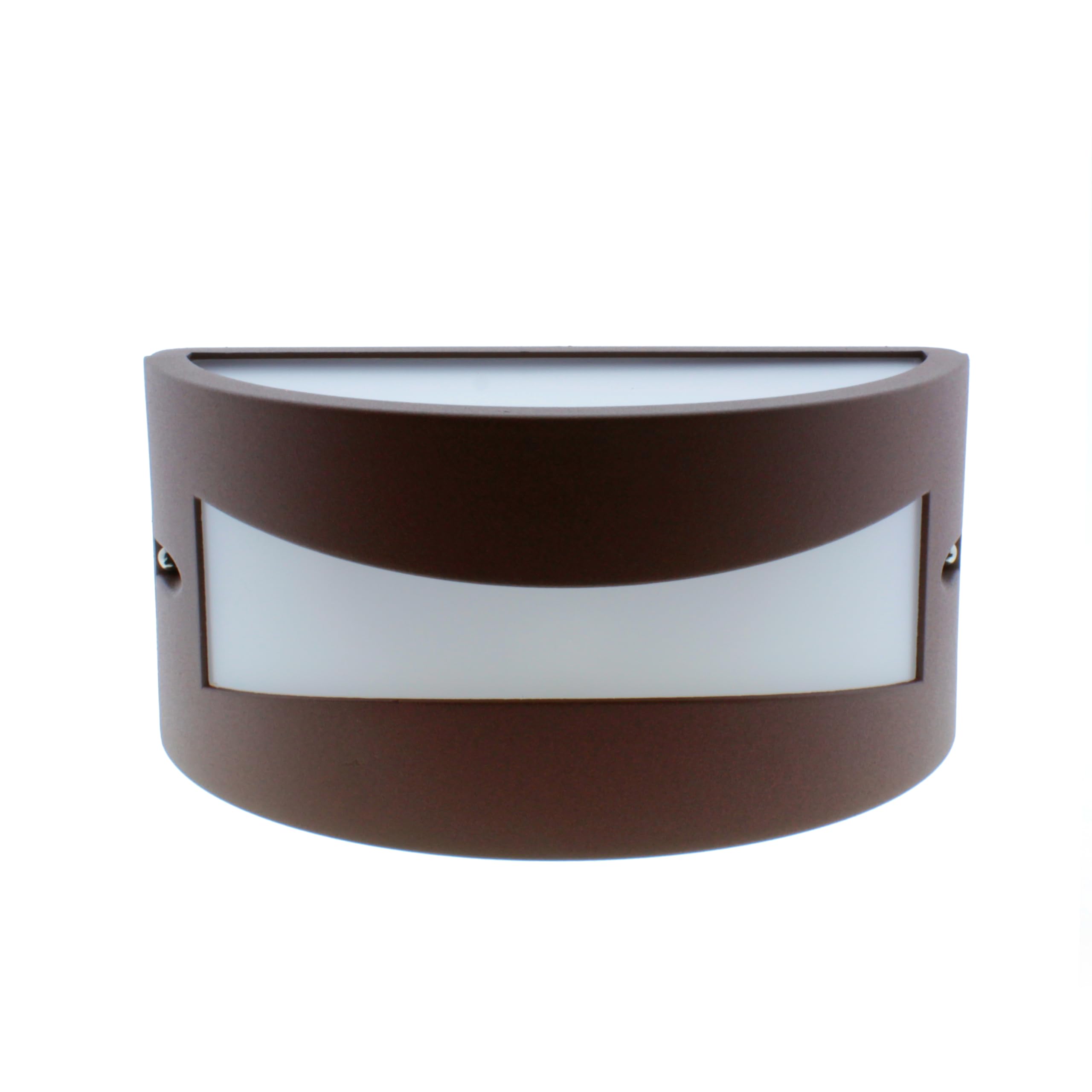 wonderlamp - Applique da parete per esterno impermeabile, per giardino, terrazza, garage, colore marrone ossido, lampadina E27