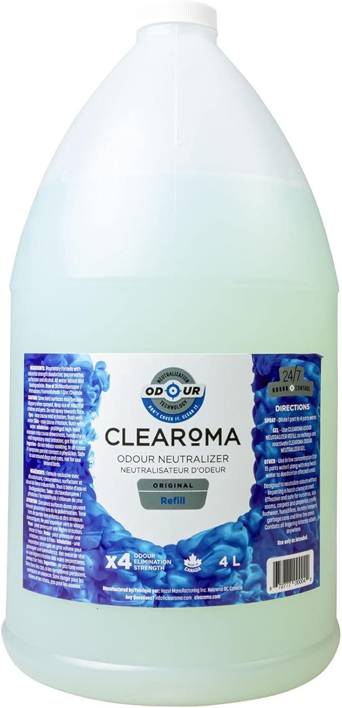 Clearoma Odor Remover Concentrated Liquid Formula Heavy Duty Odor