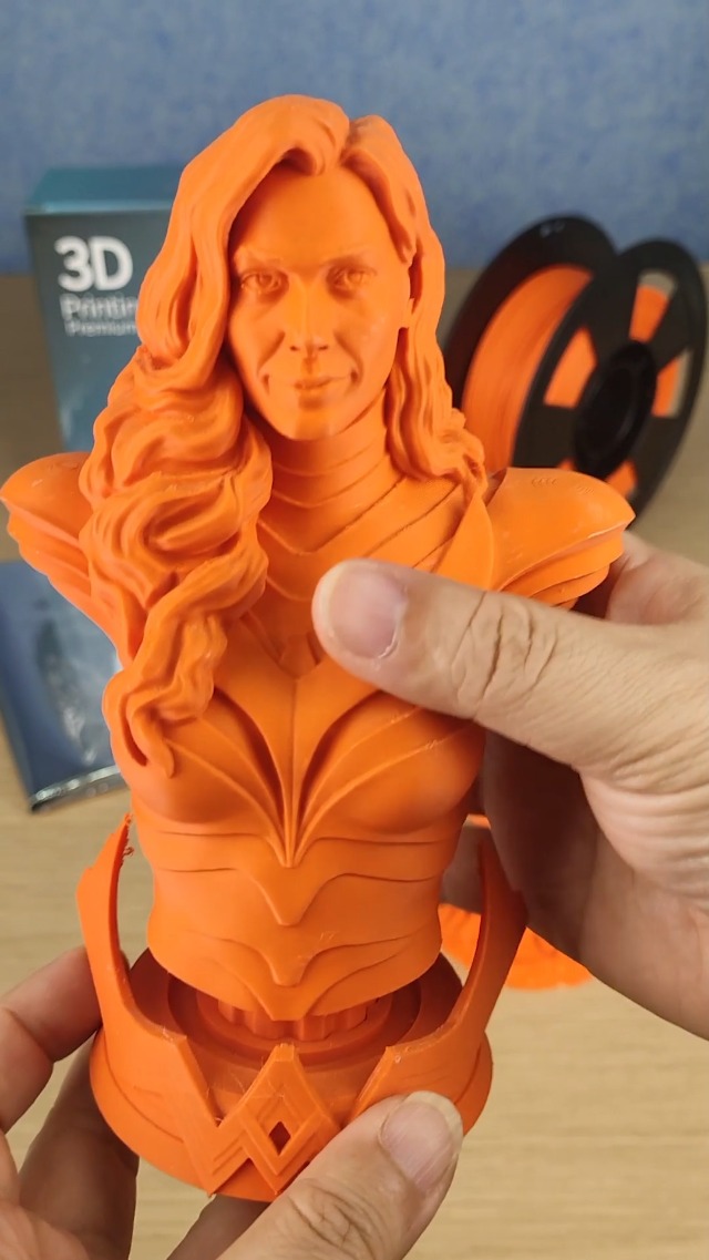 Image of ZIRO High Toughness 3D Printing PLA, Matte 1kg 1.75mm Spool, Orange | Fit for Most FDM 3D Printer, 1.75mm 1KG Spool, Dimensional Accuracy + /-0.03mm, Colorful PLA FilamenT