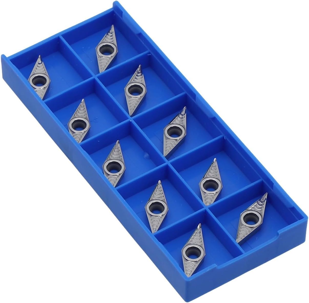Carbide Cutter Blade Inserts VCGT110304AK H01 Processing With Toughness And Heat Resistance 10 Pack