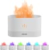 Tiandirenhe Flame Diffuser,Fire Diffuser, Essential Oil Diffuser, Humidifiers with Flame Effect,180ml Cool Mist Humidifiers for Home, 7 Color Variations That can be Set to one ColorWhite