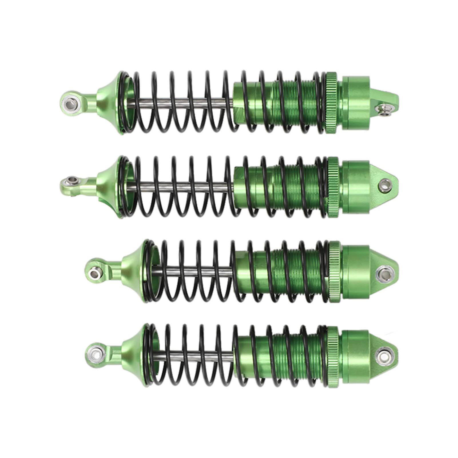 Amortyzatory RC ze stopu aluminium Premium regulowane przednie tylne amortyzatory dla Senton 1/10 RC Car 4 szt. Zestaw (Green)