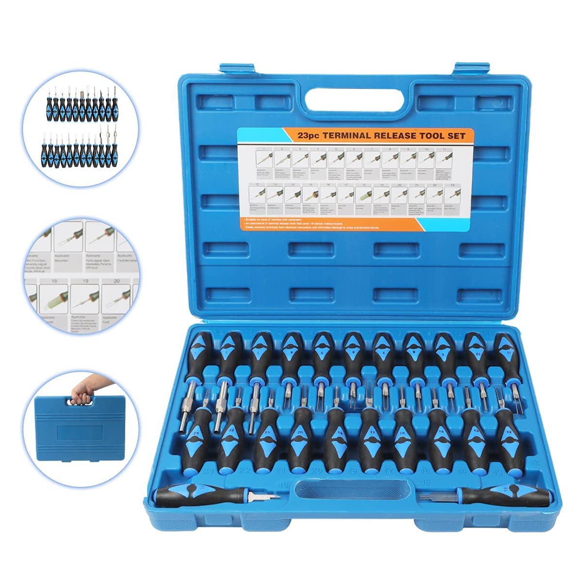 Buy DUOYI Terminal Removal Tool Kit 23 Pcs, Terminal Ejector Kit with