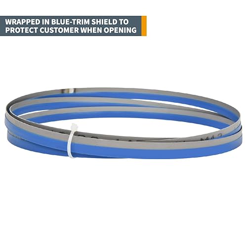 Miniatura 4 de POWERTEC Hojas de sierra de cinta bimetálicas de 111 pulgadas, hojas de sierra de banda de corte de metal no ferroso de 12 pulgadas x 14 TPI para