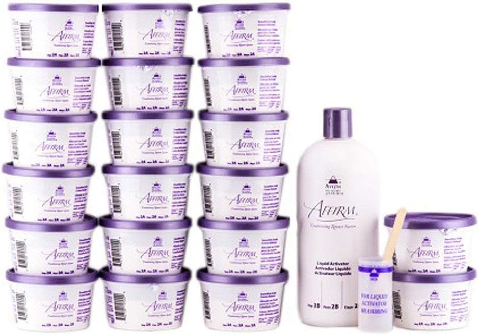 Avlon Affirm Moisture Plus Conditioning Relaxer Kit for Dry Hair & Sensitive Scalp Formula - 20 sing