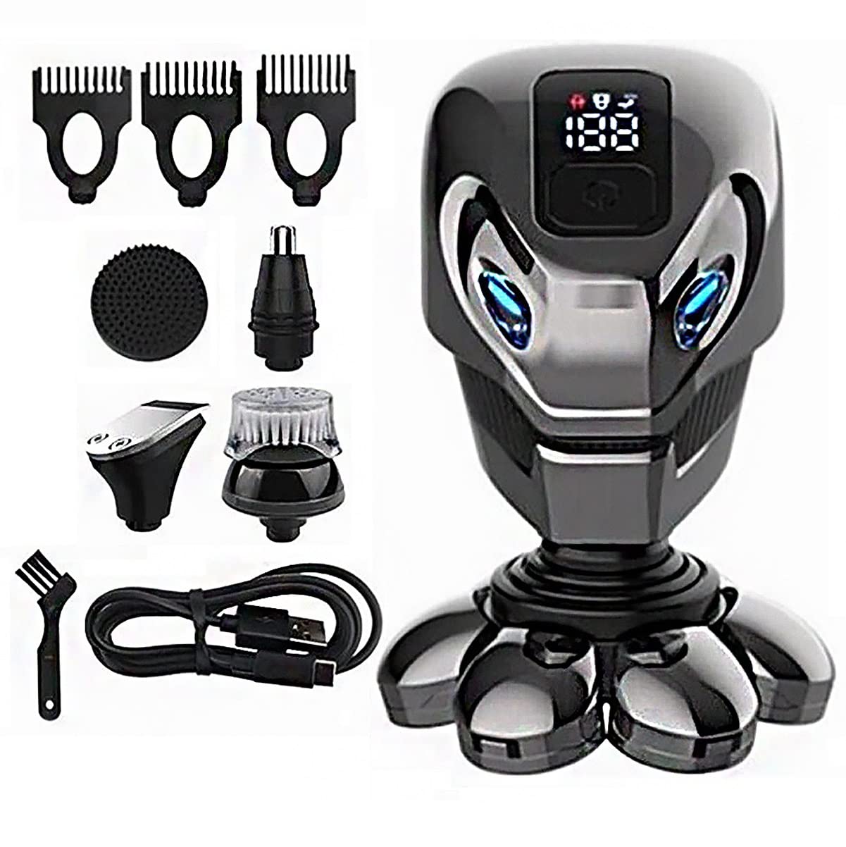 Electric Razor for Men 5 In 1 Wet Dry Electric Shaver For Men Beard Hair Trimmer Electric Razor