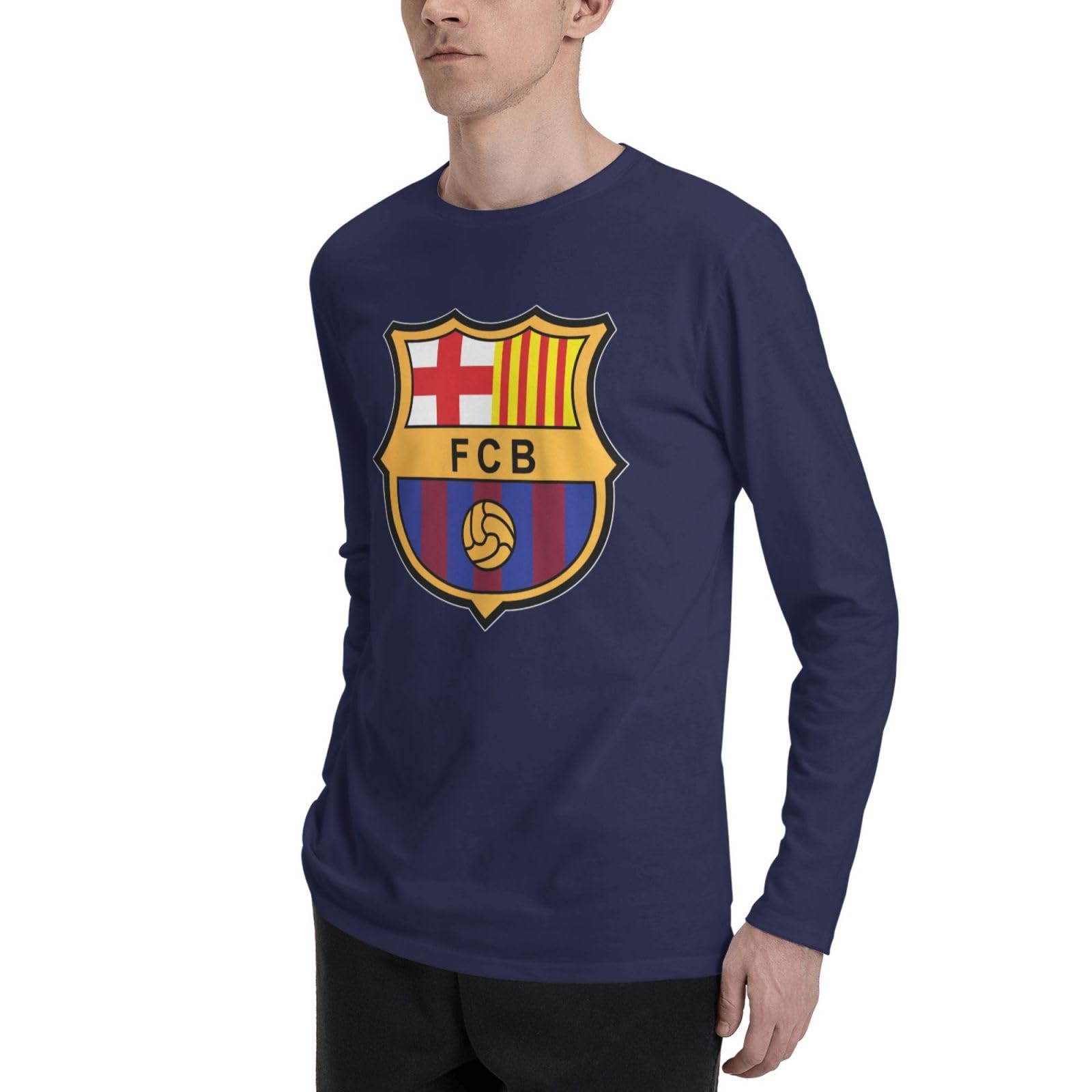 Amazon.co.jp: Fcバルセロナ 長袖 Tシャツメンズ 大きいサイズ ロングt 