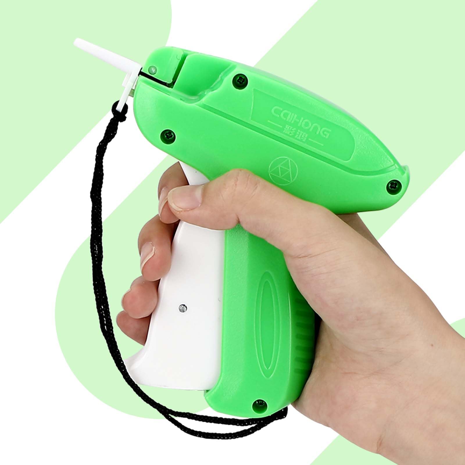 Pistolet do etykietowania etykiet z 5 zapasowymi igłami i 5000 nićmi do szycia odzieży, etykiet cenowych, etykiet cenowych, etykiet markowych, etykiet, etykiet, kapelusz