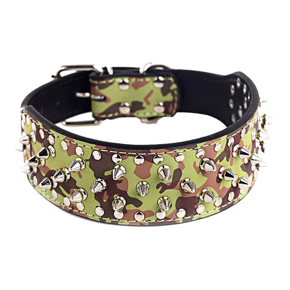 ETOPARS Dog Collar with Spike Studs, Spiked Collar with Studs, Bullet Nail Rivet Dog Collar, Dog Collar for Medium & Large Dogs Pitbull โ image 1