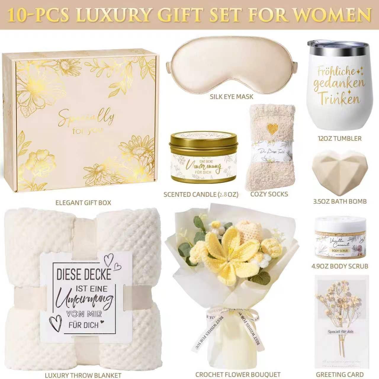 Geschenk für Frauen, Geschenk Freundin Geburtstag, Entspannung Geschenkset für Frauen Schwester Freundin Tochter zum Weihnachten Valentinstag Muttertag