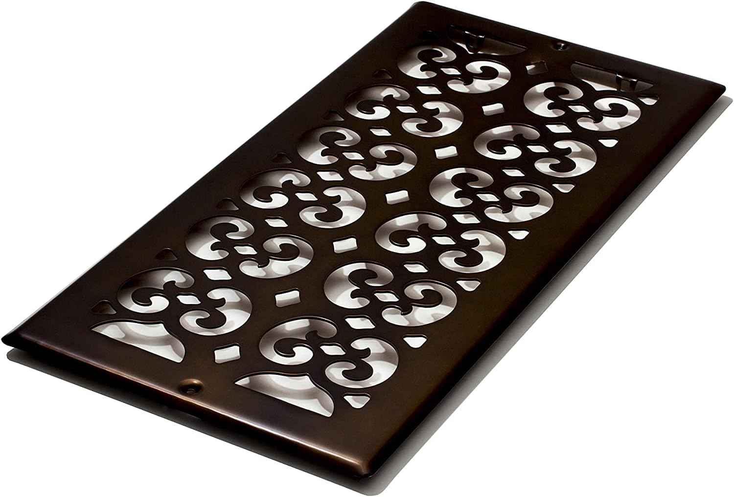 Decor Grates SP614RRB Scroll Plated Return, 6" by 14", Rubbed Bronze