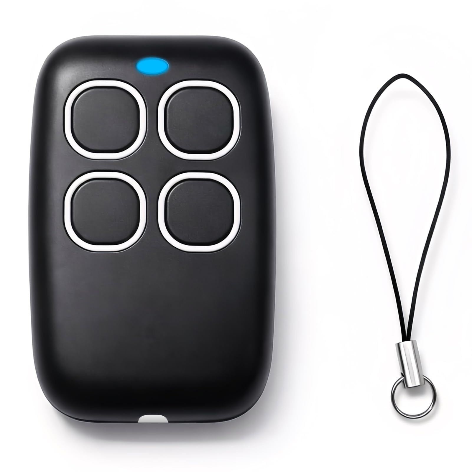 Mando Garaje Universal 4 en 1 250-913MHz, Clonador para Puerta de Garaje y Sistemas de Automatización, Programación por Aprendizaje Automático, Rolling Code Código Fijo, Blanco