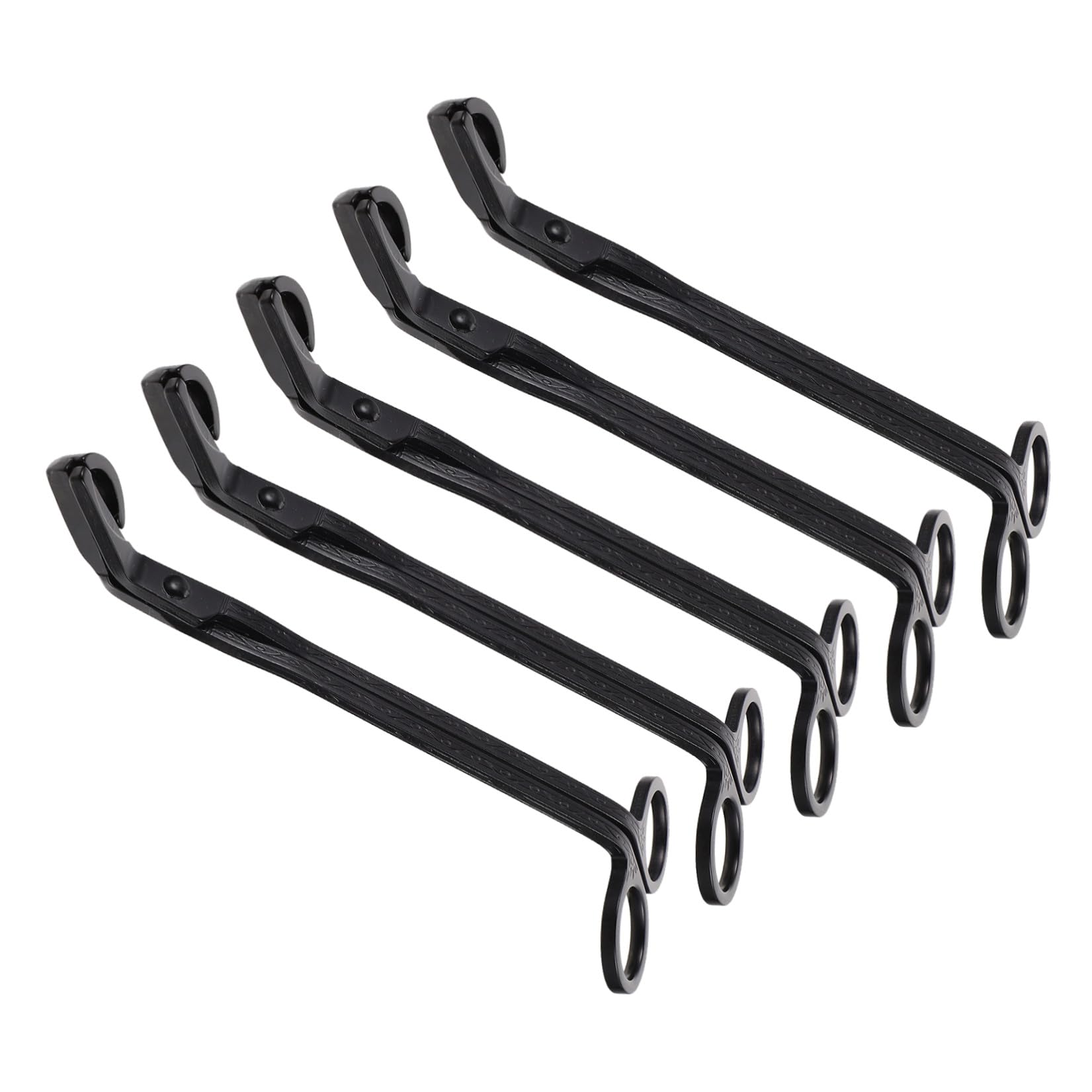 minkissy 5 Pezzi Set da 5 Tronca Stoppini in Acciaio Inossidabile Testa Semisferica, Forbici per Stoppini Facili da Usare, Design Raffinato e Compatto per Manutenzione Candele in Casa e