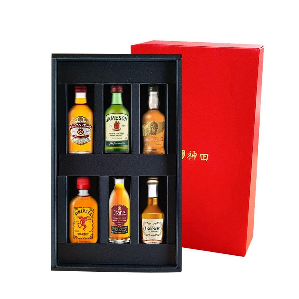 Amazon.co.jp: 神田商店 ウイスキー ブランデー ミニボトル 飲み比べ