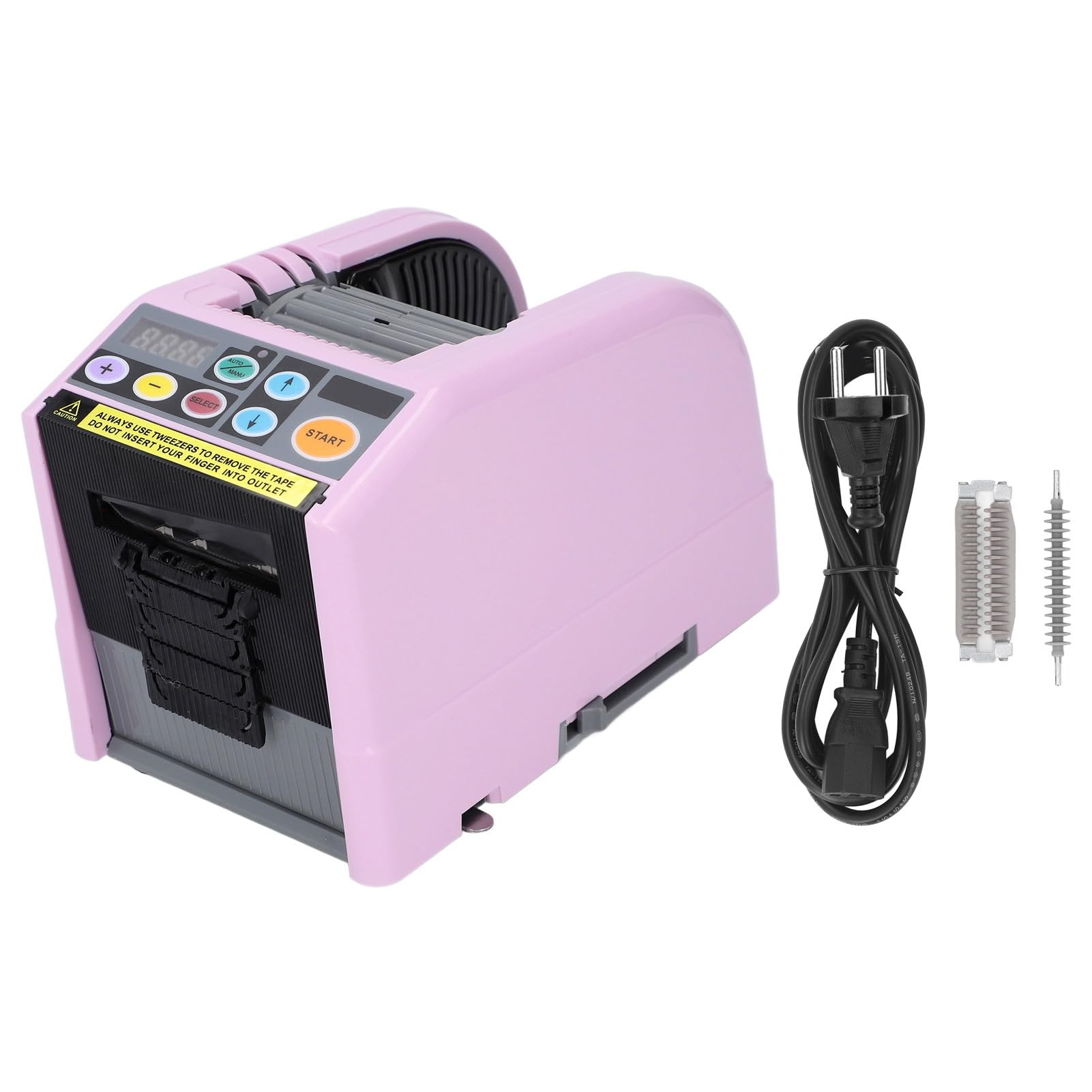 Naroote Máquina de Corte de Cinta de Pegamento, Exención de Adhesivo Automático Dispensador de Configuración de ABS ABS y Función de Función de Almacenamiento Sensor óptico Durante 5 a 999 Mm de (EU