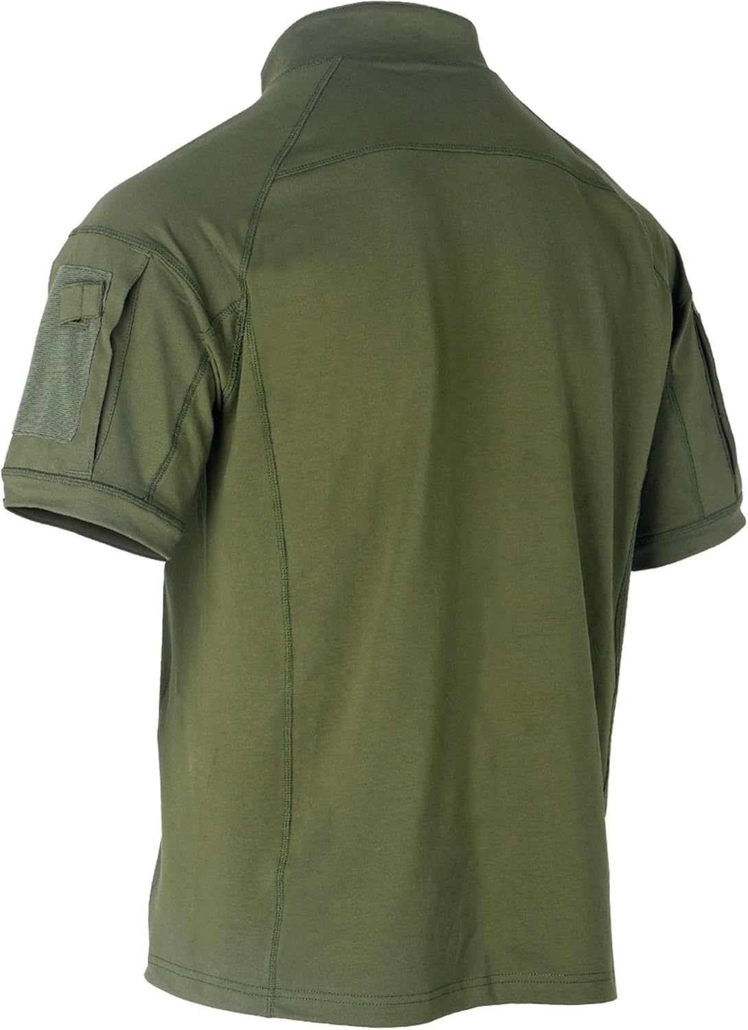 Tactical Short Sleeve Shirts for Men Military Combat T Shirt Workout Gym T-Shirt 1/4 Zip with 2 Pockets - Image 3