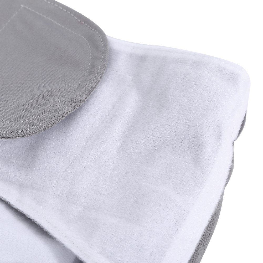 Nikou Pannolini Lavabili per Adulti, Riutilizzabile Biancheria Intima Mutande Incontinenza, Lavabili e Regolabile, Pantaloni per Pannolini traspiranti (Colore : Grigio)