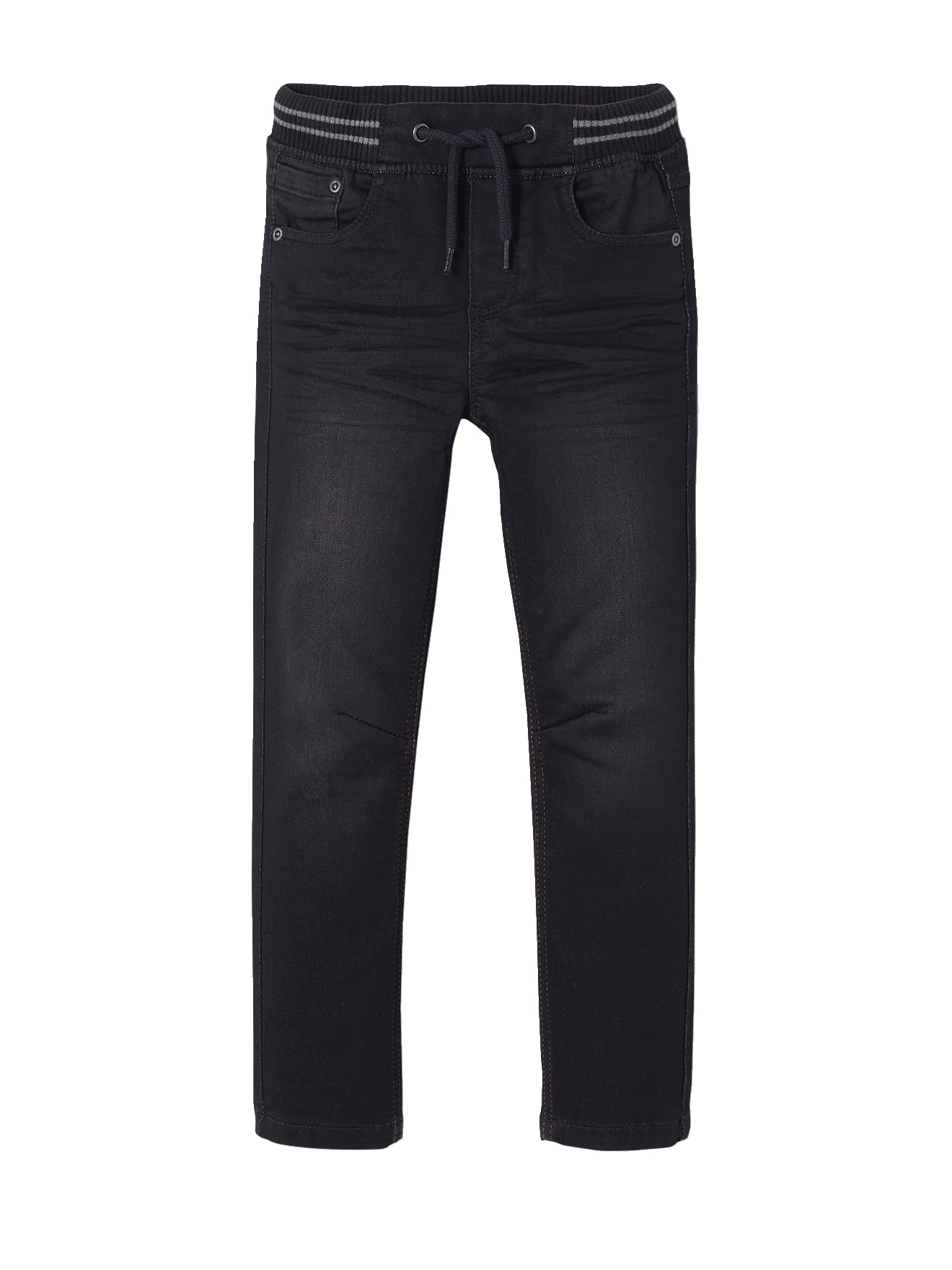 Vertbaudet Jungen Sweathose, Denim-Optik schwarz 98/104