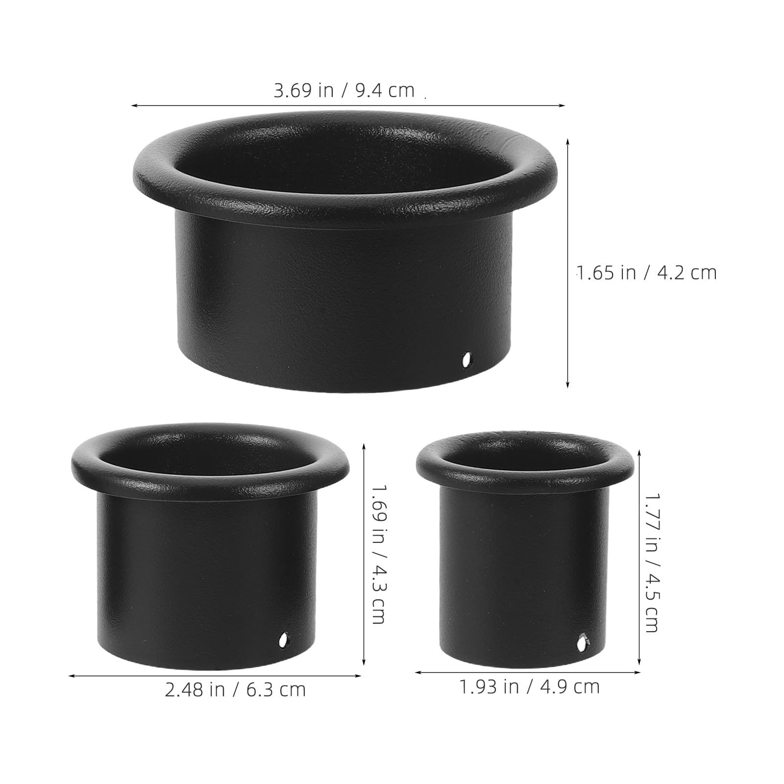 6 Tubos de Soporte para secador de Pelo para el hogar y el salón - Soporte Organizador de Acero Inoxidable para secador de Pelo, Estante para de para tocador de baño y estación de