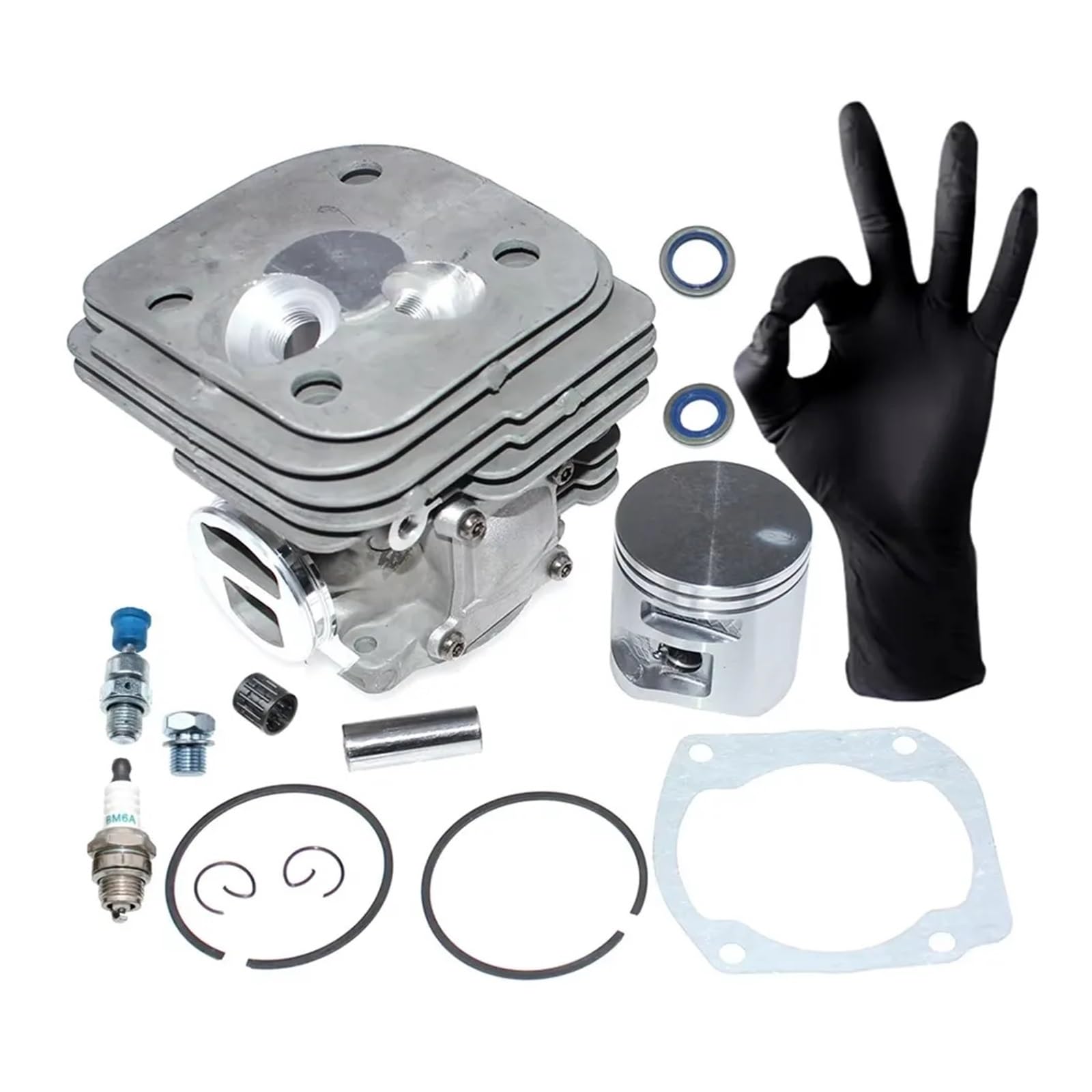 Dingmao Kits de pistón de cilindro de 50mm compatibles con motosierra Husqvarn 365 x-torq Jonsered 2166 575774102