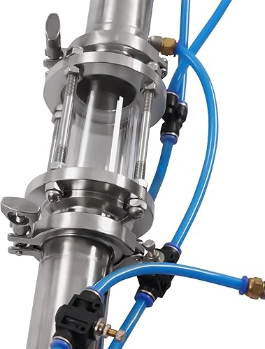 Miniatura 7 de Torre de destilación, tubo de acero inoxidable Moonshine Still Pipe Still Columna de destilación con malla de cobre, 3 anillos de sellado y 4