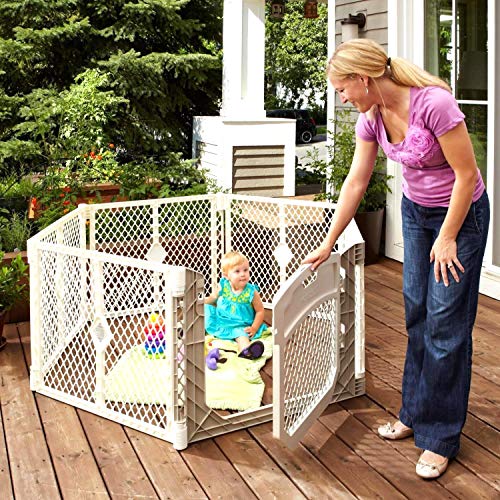 Toddleroo by North States Superyard Ultimate 6 Panel Play Yard: Safe play area