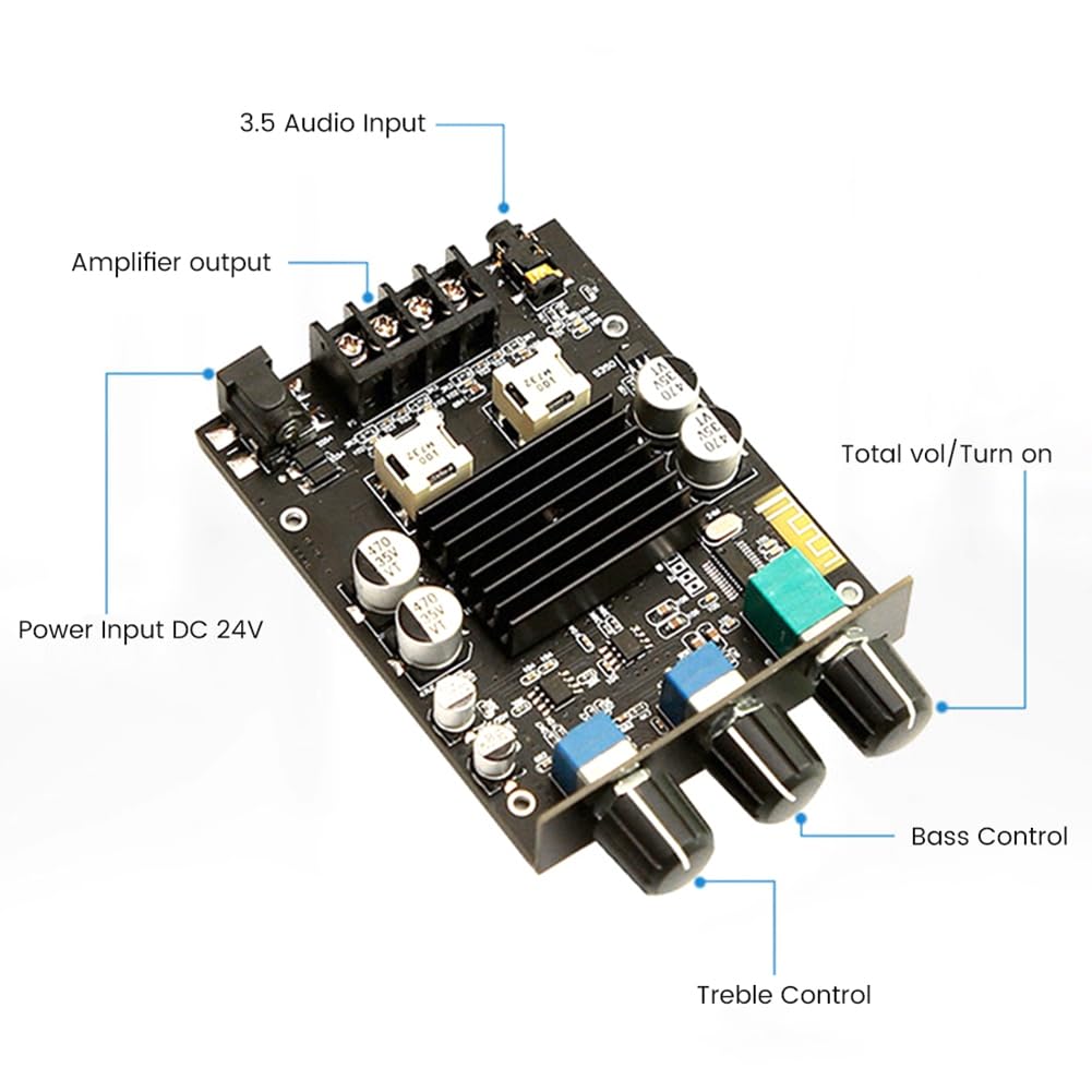 HIFI TPA3116 Amplificateur Bluetooth Carte Audio 100Wx2 Classe D Amplificateur de Son Numérique 2.0 Amplificateur de Puissance Stéréo