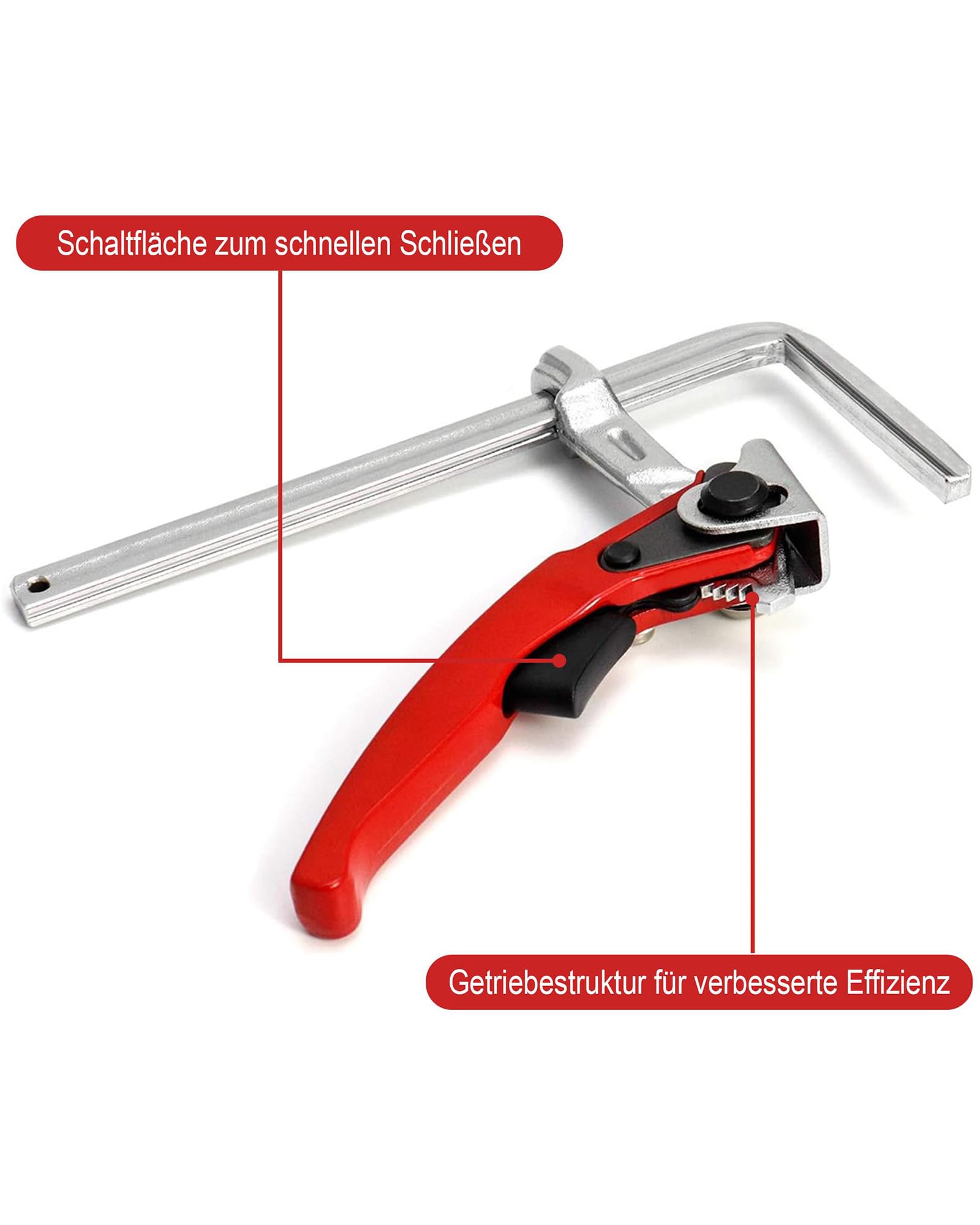 Abrazaderas de Tornillo Riel GuíA 160 X 60 mm: 2 Pcs Abrazadera de Tornillo de Acero Entero Resistente Y Duradero, Corte Preciso Para Lijado, CarpinteríA, FijacióN de Riel GuíA Diverser Herstell