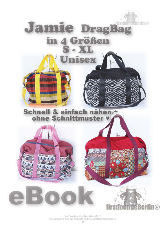 Jamie Drag Bag Reisetasche Nähanleitung! Expressnähen ohne...