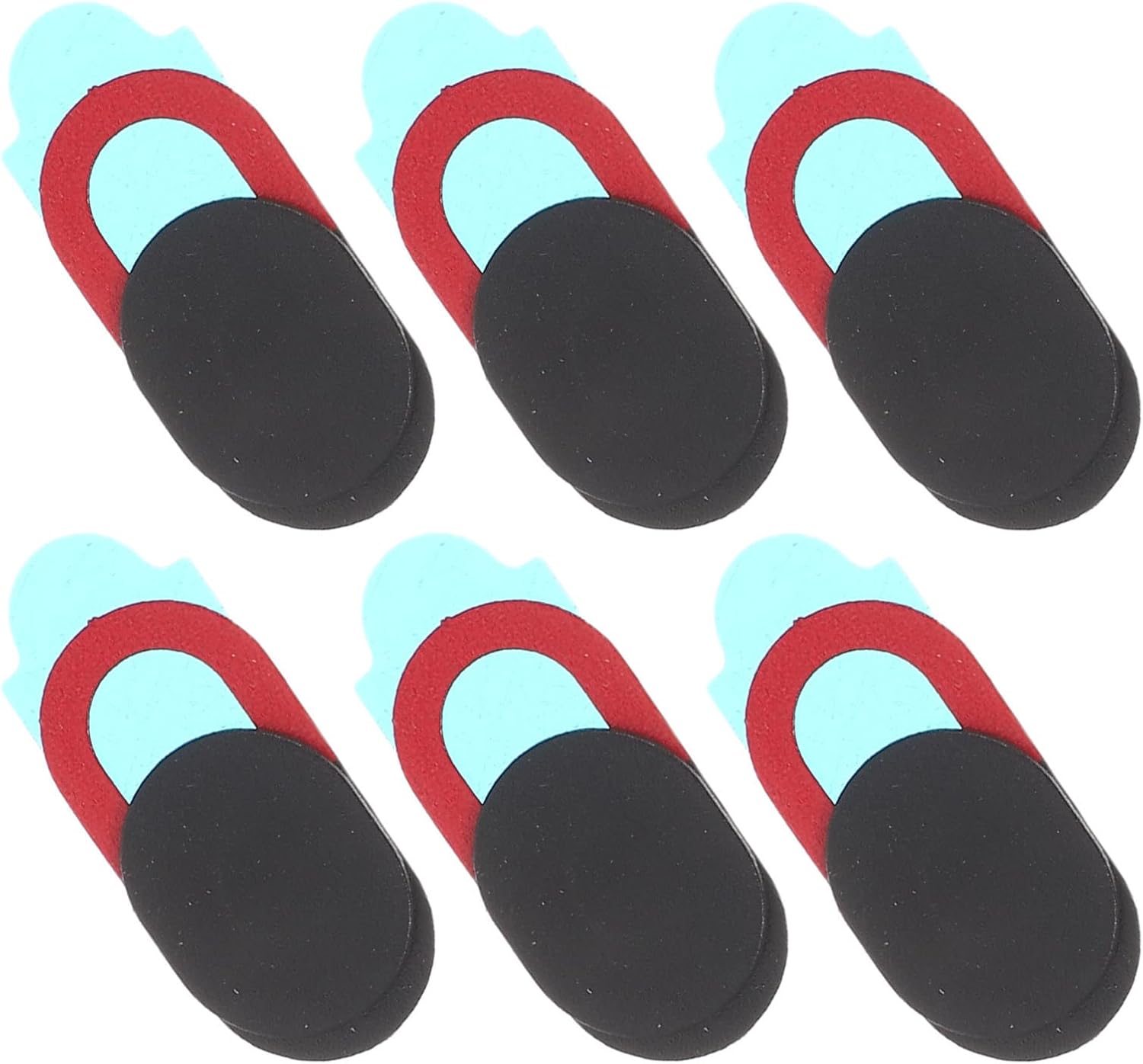 6Pcs Oval Webcam Privacy Cover Sliders for Laptop and Tablet