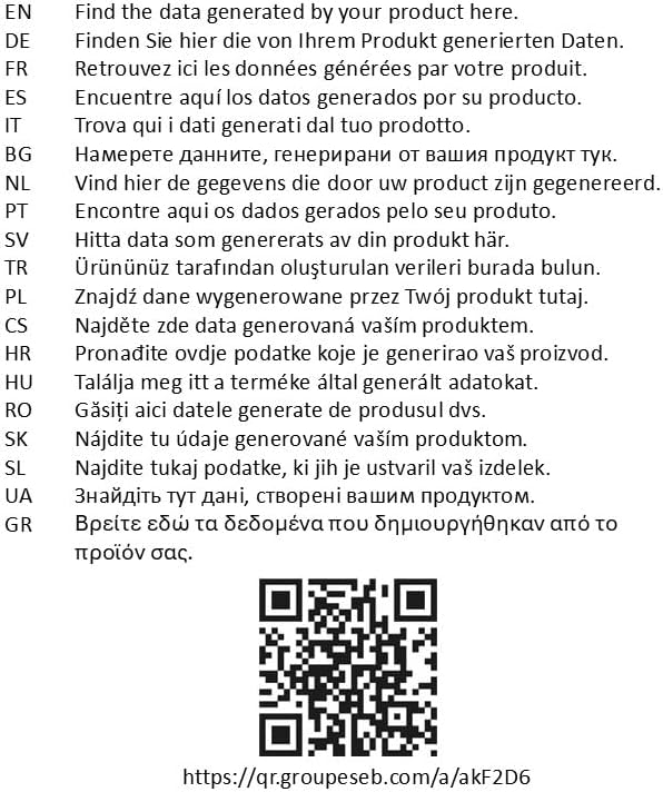 QR code for Rowenta app