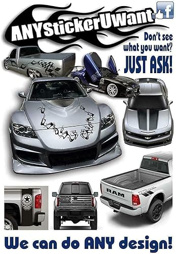 Miniatura 5 de AnyStickerYouWant - Guepardo - Calcomanía de vinilo para ventana trasera de camión con estampado de leopardo, 22 x 72 pulgadas, compatible con todos