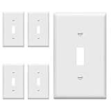ENERLITES Light Switch Cover Plate, Toggle Wall Plate Cover, Size 1-Gang 4.50
