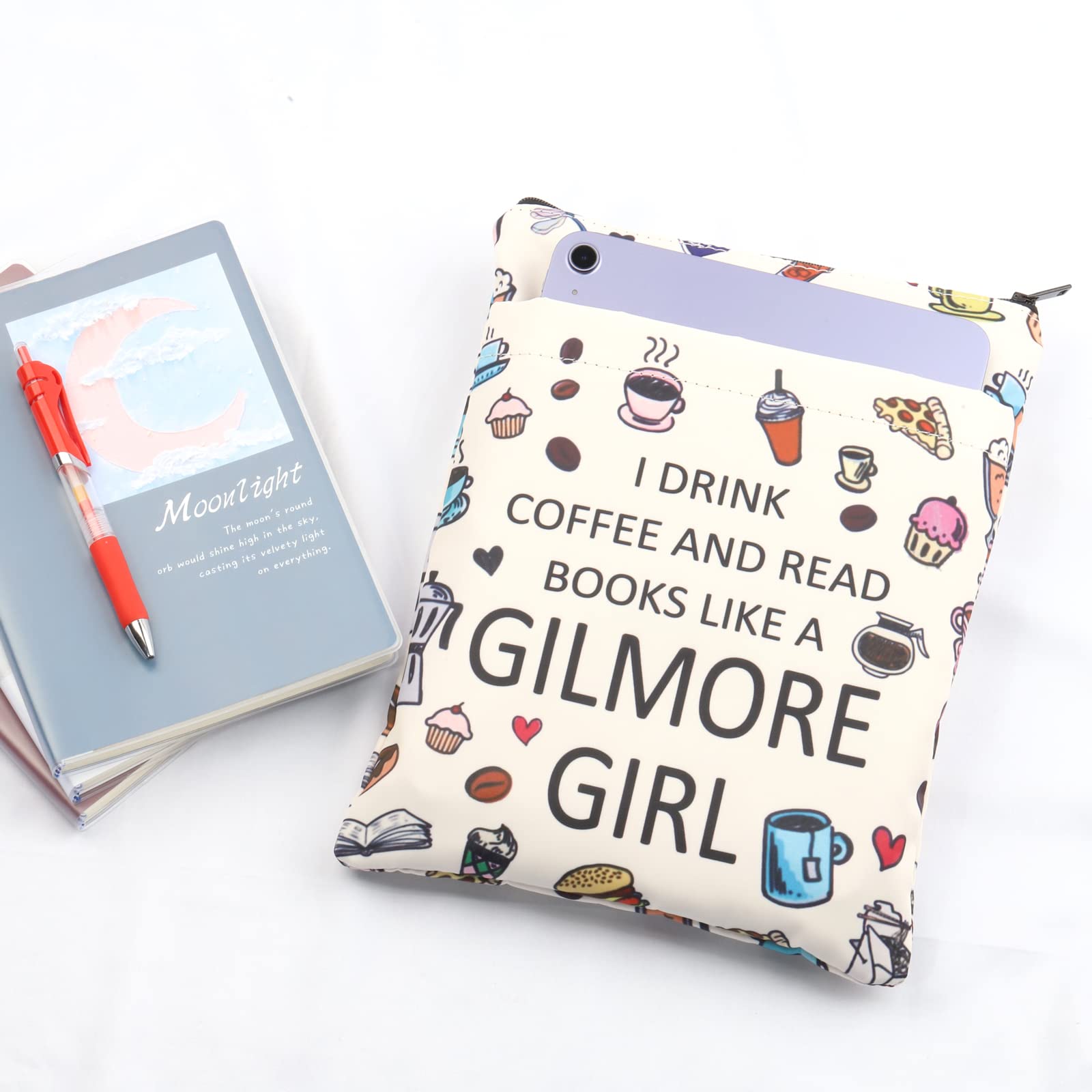 TV Show Merchandise Gilmore Girl Inspired Book Sleeve Cover - Coffee Lovers Gift for Luke's Diner - Movie Fandom Gift (Coffee BM) - Image 3