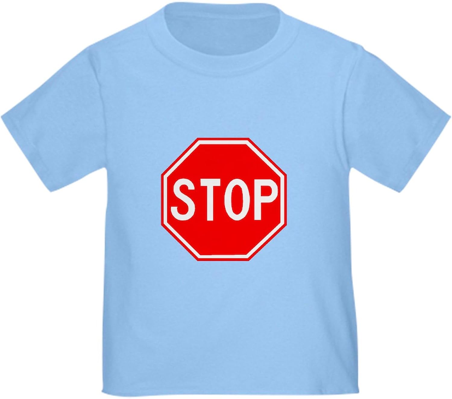 CafePress Stop Sign Toddler T Shirt Cute Toddler Graphic Tee, 100% Cotton