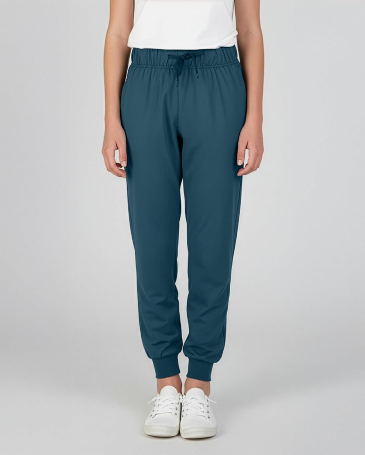 Real Essentials 3 Pack: Girls' Lounge Joggers Soft Athletic Performance Casual Sweatpants (Ages 7-16) - Image 2