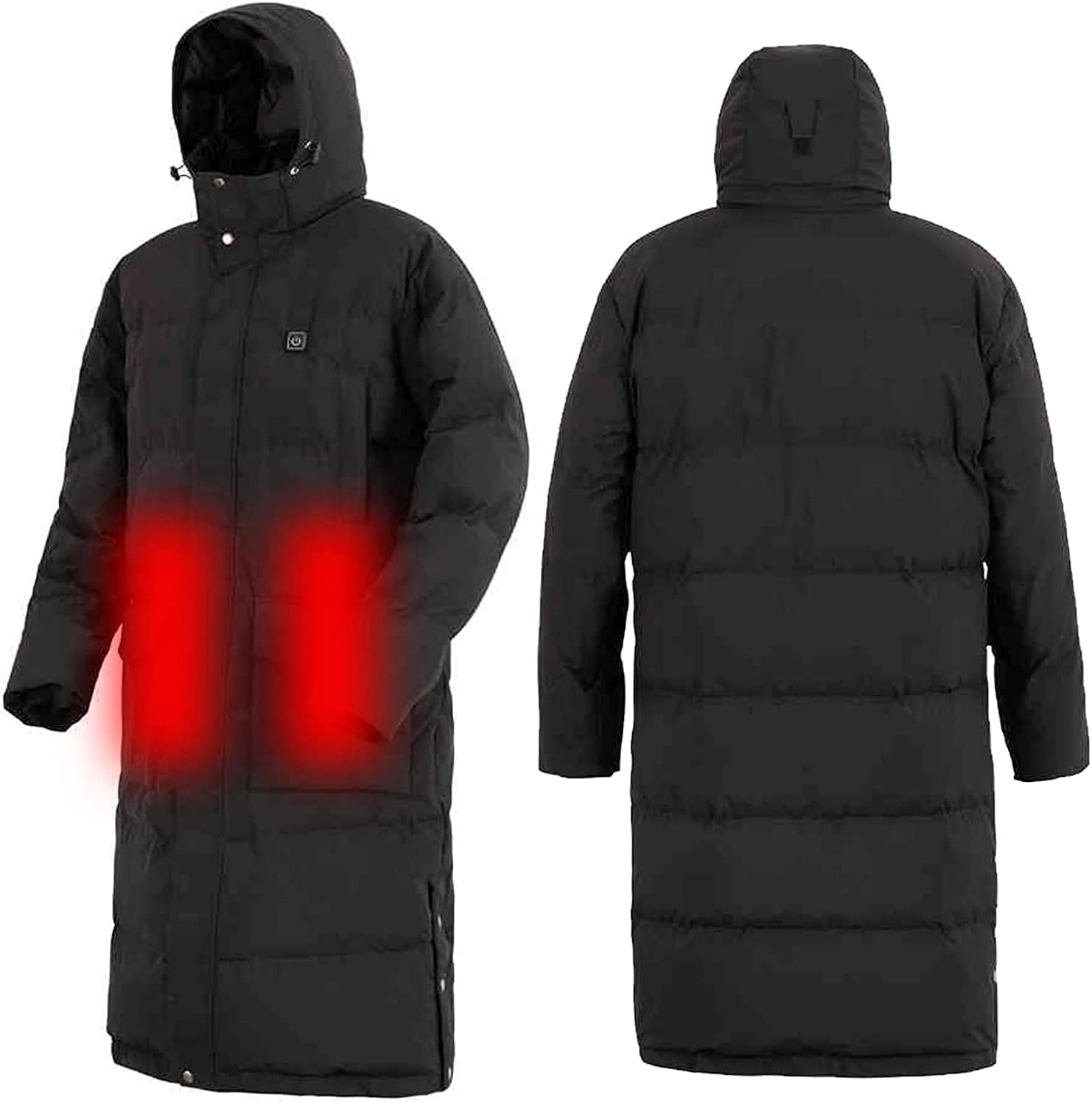 USB Charging Heated Jacket, Winter Outdoor Soft Shell Heating Clothing (Battery Not Included)