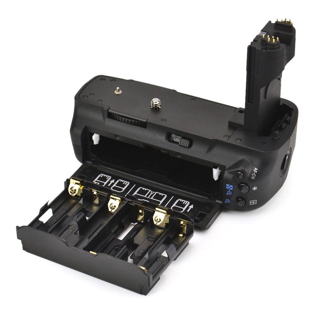DSTE Multi-Energia Verticale Batteria Presa per Canon EOS 5D Mark II 2 DSLR Fotocamera come BG-E6