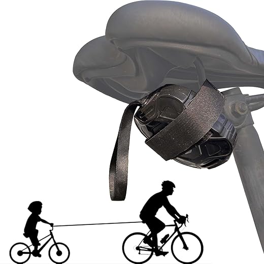 Barre Traction Velo Enfant, Rétractable, Ultra Légère et Portable, Système de Traction pour Vélo d'enfant, Barre de Remorquage Velo, pour Parents et Enfants Bicyclette