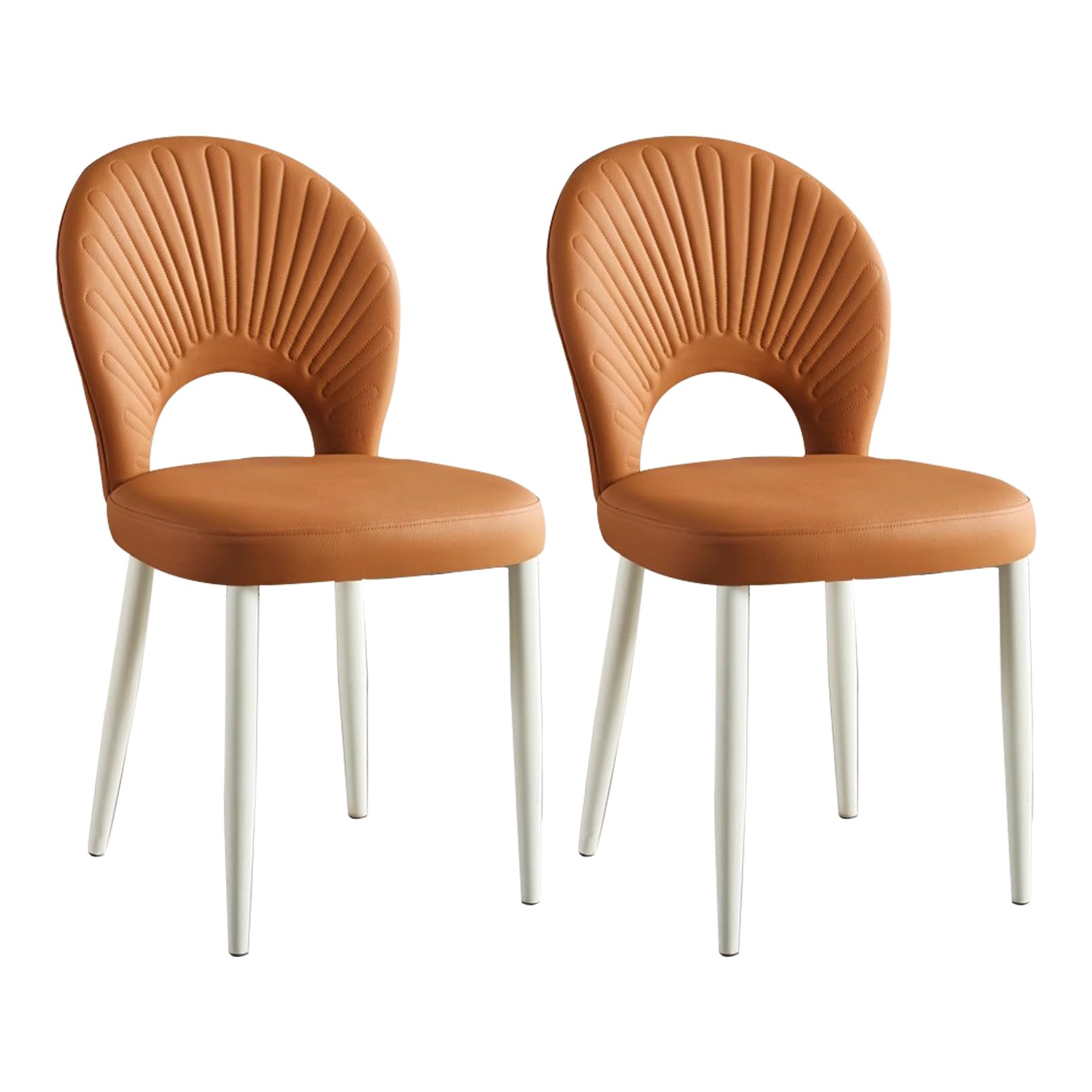 Chaises de salon décoratives au design moderne en métal noir