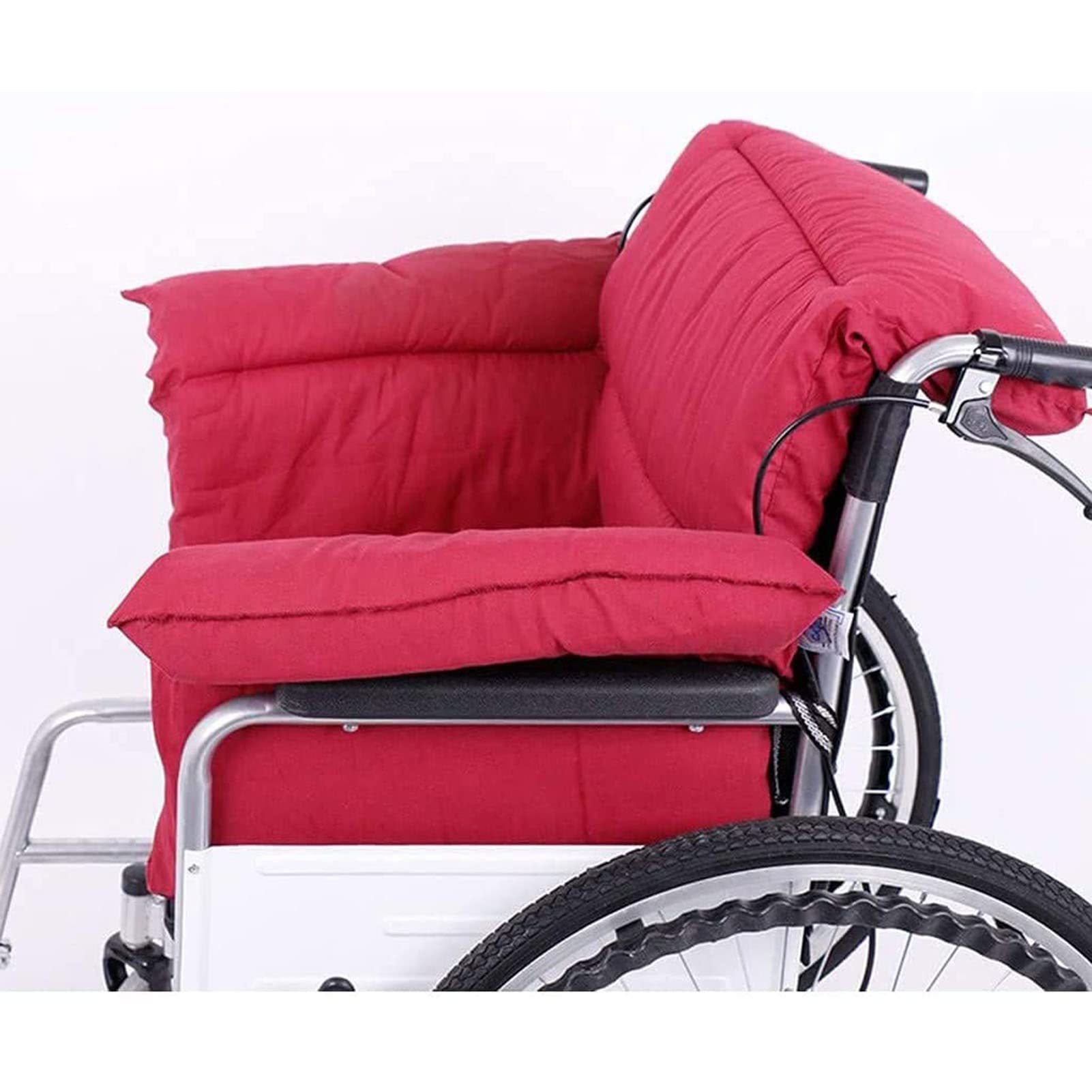 Cojín de Silla de Ruedas, CojíN Transpirable Asiento con Respaldo, Cojín de Almohada para Silla de Ruedas Aliviar el Dolor y Aliviar la Contrapresión